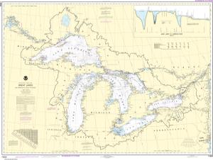 thumbnail for chart Great Lakes, Lake Champlain to Lake of the Woods