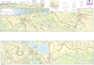 thumbnail for chart Intracoastal Waterway Catahoula Bay to Wax Lake Outlet including the Houma Navigation canal
