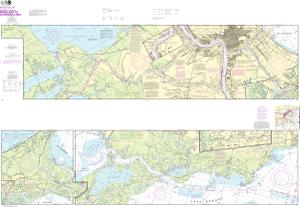 thumbnail for chart Intracoastal Waterway Waveland to Catahoula Bay