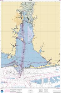 thumbnail for chart Mobile Bay Mobile Ship Channel-Northern End