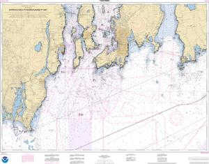 thumbnail for chart Approaches to Narragansett Bay