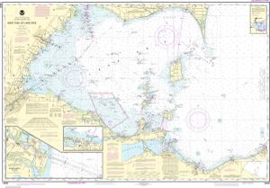 thumbnail for chart West End of Lake Erie; Port Clinton Harbor; Monroe Harbor; Lorain to Detroit River; Vermilion