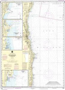 thumbnail for chart Port Washington to Waukegan;Kenosha;North Point Marina;Port Washington;Waukegan