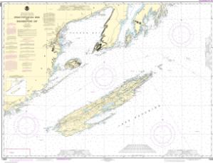 thumbnail for chart Grand Portage Bay, Minn. to Shesbeeb Point, Ont.