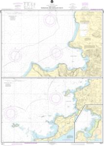 thumbnail for chart Inanudak Bay and Nikolski Bay, Umnak l.;River and Mueller Coves