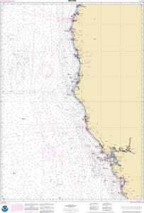 thumbnail for chart Monterey Bay to Coos Bay