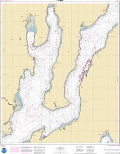 thumbnail for chart Hood Canal-South Point to Quatsap Point including Dabob Bay